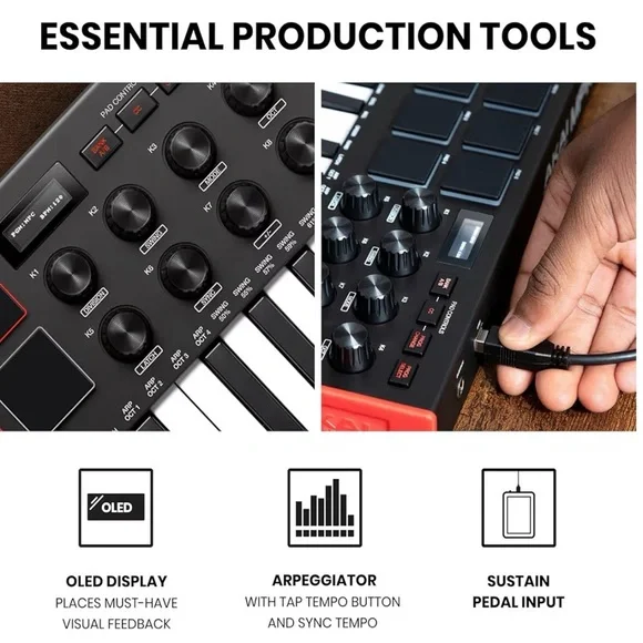 Akai Professional MPK Mini MK3 – 25-Key USB MIDI Keyboard Controller - Picture 10 of 16